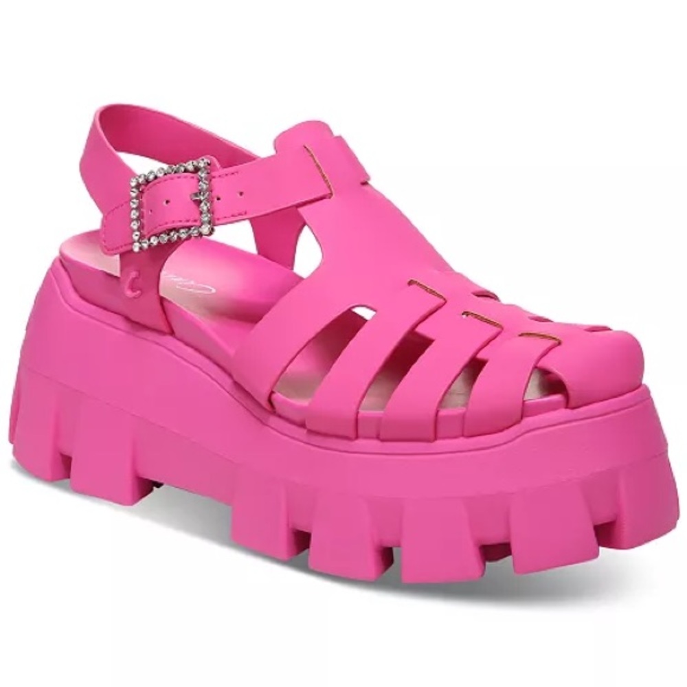 Circus NY by Sam Edelman Alyson Lug Sole Fisherman Sandals,Size 9 1/2 worn once